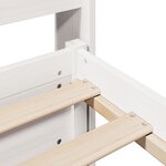 vidaXL Cadre de lit avec tête de lit sans matelas blanc 200x200 cm