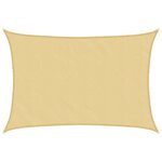 vidaXL Voile d'ombrage sable 4x3 m 100   polyester oxford