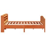 vidaXL Cadre de lit sans matelas cire marron 180x200cm bois pin massif