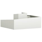 vidaXL Pots & Jardinières Blanc Plastique Moyen