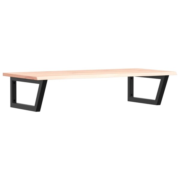 vidaXL Étagère de vasque murale acier et bois de chêne massif