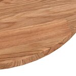 vidaXL Dessus de table rond Marron clair Ø50x1 5 cm Bois chêne traité