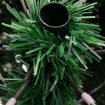 vidaXL Sapin de Noël artificiel à charnières avec support vert 270 cm