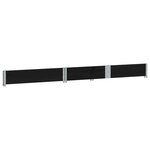 vidaXL Jardinière noir 150x100 cm bois massif de pin