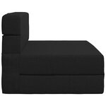 vidaXL Canapé-lit pliable Noir 70 x 80 x 60 cm Tissu