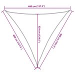 vidaXL Voile d'ombrage 160 g/m² Rouge 4x4x4 m PEHD