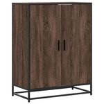 vidaXL Meuble à chaussures chêne marron bois d'ingénierie et métal