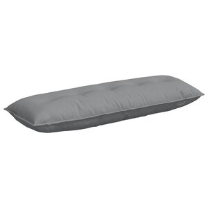 vidaXL Coussin de Dos Gris clair 140 x 19 x 50 cm tissu