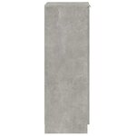 vidaXL Armoire à chaussures Gris béton 30x35x100 cm Bois d'ingénierie