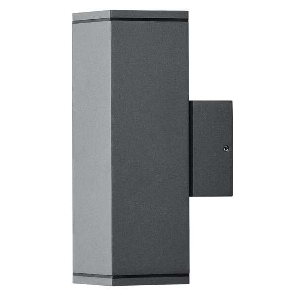 KONSTSMIDE Applique murale Monza double carrée Gris foncé