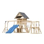 Aire de jeux - Double toboggan bleu - Hunter