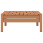 vidaXL Salon de jardin 9 Pièces Marron miel Bois de pin massif
