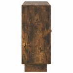 vidaXL Buffet Chêne fumé 89 x 34 5 x 80 cm Bois d'ingénierie
