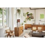 Pot de fleurs Rond VIBIA - Plastique Réservoir - Ø 35 - Jaune Miel