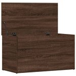vidaXL Coffre de rangement Chêne marron 84x42x46 cm Bois d'ingénierie