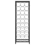 vidaXL Casier à bouteilles de 27 bouteilles noir 34x18x100cm fer forgé