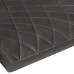 vidaXL Chaises à manger cantilever lot de 2 gris cuir véritable