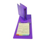 Classeur pour fiches bristol 100x150 2 anneaux 25mm polypropylène Crystal couleur a... EXACOMPTA
