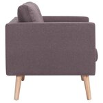 vidaXL Ensemble de canapé 2 Pièces tissu taupe