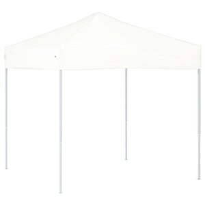 vidaXL Tente de réception pliable Blanc 2x2 m