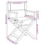 vidaXL Chaises de jardin pliables lot de 4 blanc crème tissu
