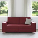 vidaXL Canapé Bordeaux 180 x 78 x 84 cm tissu