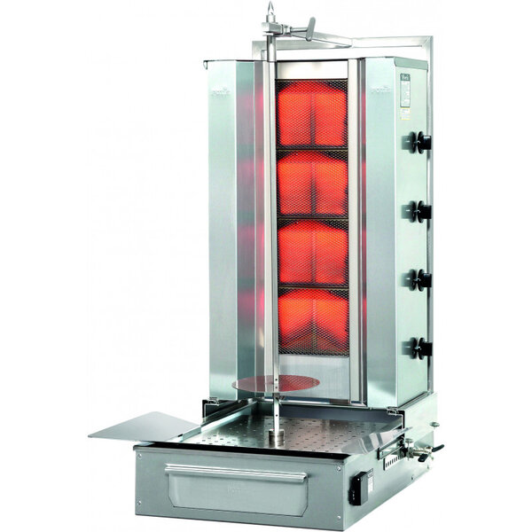 Döner kebab à gaz professionnel 70 kg - stalgast -  -  x760x1040mm