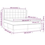 vidaXL Sommier à lattes de lit et matelas Vert foncé 160x200cm Velours