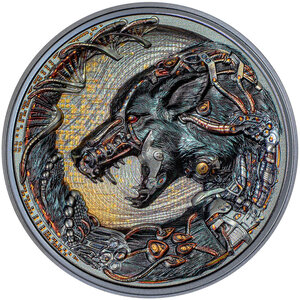 Pièce de monnaie en Argent 20 Dollars g 93.3 (3 oz) Millésime 2023 Cyborg Revolution DOG