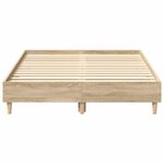 vidaXL Cadre de lit sans matelas chêne sonoma 120x200 cm