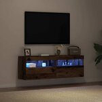 vidaXL Meuble TV mural Bois ancien 60 x 30 x 40 cm Bois d'ingénierie