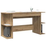 vidaXL Bureau Autre chêne artisanal 140 x 50 x 75 cm Bois d'ingénierie