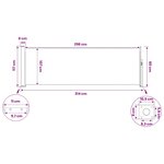 vidaXL Store latéral rétractable Rectangulaire 120 x 300 cm Polyester