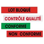 Ruban adhésif non conforme pour contrôle qualité raja 50 mm x 100 m (lot de 6)