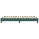 vidaXL Sommier à lattes de lit sans matelas vert foncé 120x210 cm