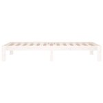 vidaXL Cadre de lit sans matelas blanc 90x190 cm