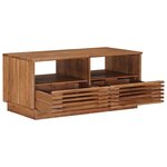 vidaXL Table basse faite main Brun Teck 85 x 45 5 x 40 cm