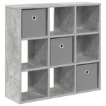 vidaXL Buffet Gris béton 73 5 x 24 x 69 5 cm