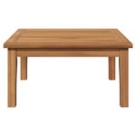 vidaXL Table de Jardin Marron Bois de teck massif