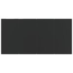 vidaXL Ensemble à manger de jardin 7 Pièces noir résine tressée et acier