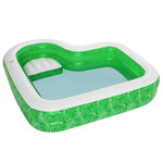 Bestway Piscine avec siège Tropical Paradise 231x231x51 cm