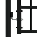 vidaXL Portail et sommet de lance Noir 305x198 cm Acier enduit poudre