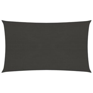 vidaXL Voile d'ombrage 160 g/m² Anthracite 5x7 m PEHD