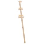 vidaXL Étagère de toilette 63 5x32x179 cm Bois de pin massif