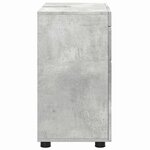 vidaXL Armoire de lavabo de salle de bain avec porte TULUM Gris béton