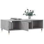 vidaXL Table basse sonoma gris 104x60x35 cm bois d'ingénierie