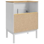 vidaXL Meuble sous Lavabo de Salle de Bain FLORO Blanc 60 x 40 x 80 cm