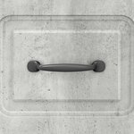 vidaXL Armoire à tiroirs Gris béton 33 x 34 5 x 87 cm
