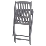 vidaXL Chaises pliables d'extérieur lot de 4 Bois d'acacia solide