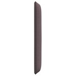 vidaXL Oreille de tête de lit Réglable Marron 16 x 40 x 4 5 cm tissu